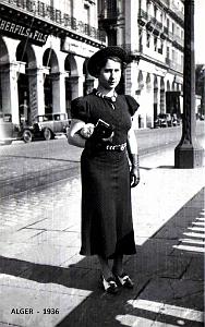 ALGER - PORTRAIT DE FEMME - 1936